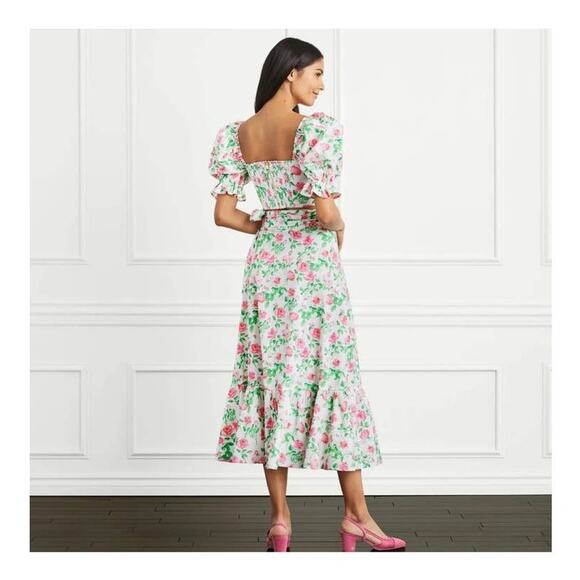 NWT Hill House The Isabella Top in Pink Roses XS - Picture 7 of 15